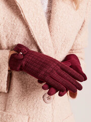 Kindad, burgundia цена и информация | Женские перчатки | kaup24.ee
