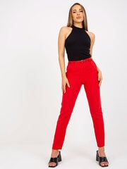 Женские темно-бордовые брюки из ткани цена и информация | Штаны женские | kaup24.ee