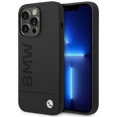 Etui BMW BMHMP14LSLBLBK iPhone 14 Pro 6,1" czarny|black hardcase Silicone Signature Logo Magsafe цена и информация | Чехлы для телефонов | kaup24.ee