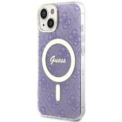 Guess GUHMP14SH4STU iPhone 14 6.1" purpurowy|purple hardcase 4G MagSafe цена и информация | Чехлы для телефонов | kaup24.ee