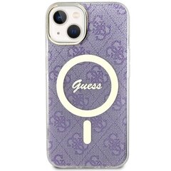 Guess GUHMP14SH4STU iPhone 14 6.1" purpurowy|purple hardcase 4G MagSafe цена и информация | Чехлы для телефонов | kaup24.ee