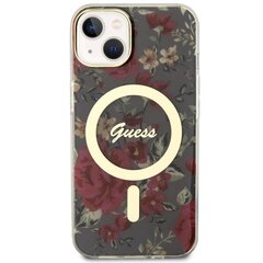 Guess GUHMP14SHCFWSA iPhone 14 6.1" zielony|khaki hardcase Flower MagSafe цена и информация | Чехлы для телефонов | kaup24.ee
