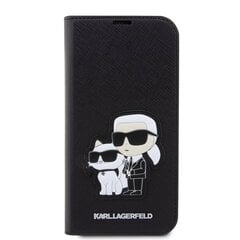Karl Lagerfeld PU Saffiano Monogram Book Case for iPhone 13 Pro Max Black цена и информация | Чехлы для телефонов | kaup24.ee