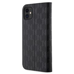 Karl Lagerfeld PU Saffiano Monogram Book Case for iPhone 13 Pro Max Black цена и информация | Чехлы для телефонов | kaup24.ee