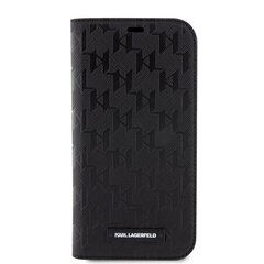 Karl Lagerfeld PU Saffiano Monogram Book Case for iPhone 12|12 Pro Black цена и информация | Чехлы для телефонов | kaup24.ee