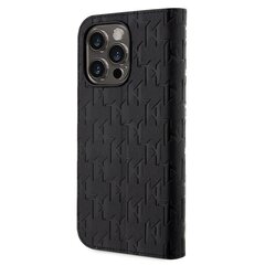 Karl Lagerfeld PU Saffiano Monogram Book Case for iPhone 13 Pro Max Black цена и информация | Чехлы для телефонов | kaup24.ee