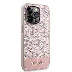 Guess PU G Cube MagSafe Compatible Case for iPhone 13 Pro Pink цена и информация | Чехлы для телефонов | kaup24.ee