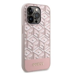 Guess PU G Cube MagSafe Compatible Case for iPhone 13 Pro Max Pink цена и информация | Чехлы для телефонов | kaup24.ee