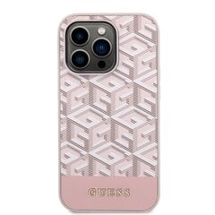 Guess PU G Cube MagSafe Compatible Case for iPhone 13 Pro Max Pink цена и информация | Чехлы для телефонов | kaup24.ee