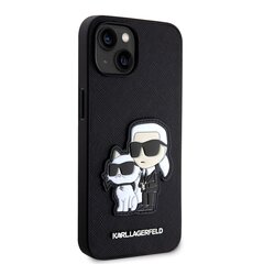 Karl Lagerfeld PU Saffiano Karl and Choupette NFT Case for iPhone 13 Black цена и информация | Чехлы для телефонов | kaup24.ee