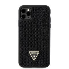 Guess Rhinestones Triangle Metal Logo Case for iPhone 11 Pro Black цена и информация | Чехлы для телефонов | kaup24.ee