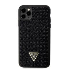 Guess Rhinestones Triangle Metal Logo Case iPhone 11 Pro Max Black цена и информация | Чехлы для телефонов | kaup24.ee