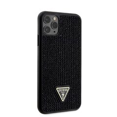 Guess Rhinestones Triangle Metal Logo Case iPhone 11 Pro Max Black цена и информация | Чехлы для телефонов | kaup24.ee