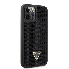 Guess Rhinestones Triangle Metal Logo Case for iPhone 12 Pro Max Black цена и информация | Чехлы для телефонов | kaup24.ee