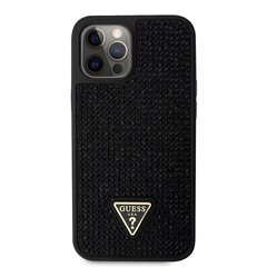 Guess Rhinestones Triangle Metal Logo Case for iPhone 12 Pro Max Black цена и информация | Чехлы для телефонов | kaup24.ee