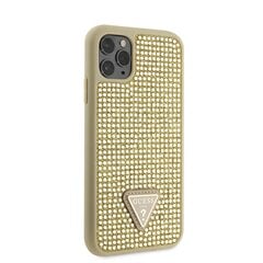 Guess Rhinestones Triangle Metal Logo Case for iPhone 11 Pro Gold цена и информация | Чехлы для телефонов | kaup24.ee