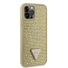 Guess Rhinestones Triangle Metal Logo Case for iPhone 12|12 Pro Gold цена и информация | Чехлы для телефонов | kaup24.ee