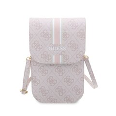 Guess PU 4G Triangle Logo Wallet Phone Bag Zipper Pink цена и информация | Чехлы для телефонов | kaup24.ee