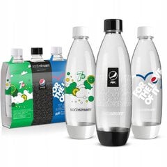 Saturaatori pudelikomplekt, limiteeritud väljaanne, 3 x 1000 ml, SodaStream hind ja info | Mulliveemasinad | kaup24.ee