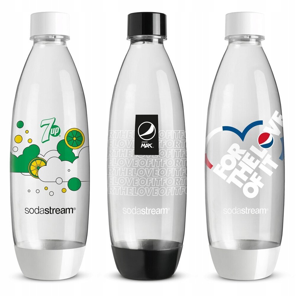 Saturaatori pudelikomplekt, limiteeritud väljaanne, 3 x 1000 ml, SodaStream hind ja info | Mulliveemasinad | kaup24.ee
