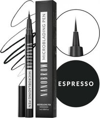 Kulmupliiats Nanobrow Microblading Espresso 1 ml hind ja info | Ripsmetušid, lauvärvid, silmapliiatsid, seerumid | kaup24.ee