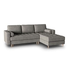Правосторонний угловой диван Velvet Gobi, 240x175x96 см, темно-серый цена и информация | Угловые диваны | kaup24.ee