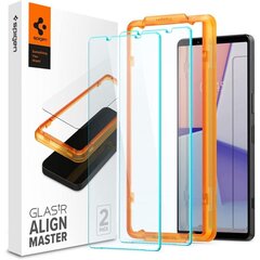 Spigen Glas.tR Slim AlignMaster цена и информация | Защитные пленки для телефонов | kaup24.ee