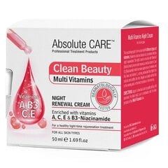 Ночной омолаживающий и увлажняющий крем для лица Absolute Care Multi Vitamins, 50 мл цена и информация | Кремы для лица | kaup24.ee