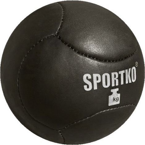 Täidisega nahast meditsiiniline pall SportKO Medbol PRO, 12 kg цена и информация | Topispallid | kaup24.ee