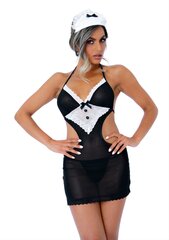 Seksikas kostüüm French Maid Roleplay Set, L Xl, must цена и информация | Сексуальное женское белье | kaup24.ee