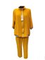 Kolmeosaline pükskostüüm naistele Sima 99, kollane hind ja info | Naiste kostüümid | kaup24.ee