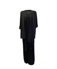Брючный костюм-тройка fashion 106, черный цена и информация | Женские костюмы | kaup24.ee