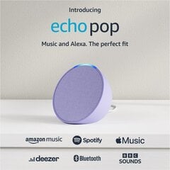 Amazon Echo Pop Glacier White hind ja info | Kõlarid | kaup24.ee