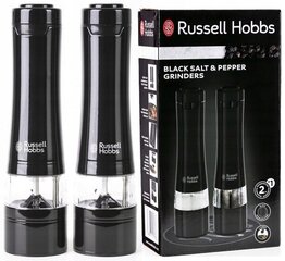 Russell Hobbs elektriline pipra- ja soolaveskite komplekt, 2 tk, must hind ja info | Soola- ja pipraveskid, maitseianepurgid | kaup24.ee