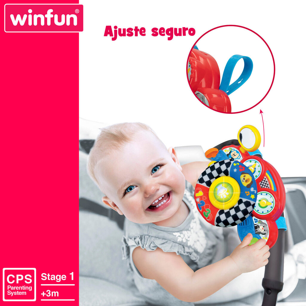 Valguse ja heliga rool Winfun 2 -1 цена и информация | Imikute mänguasjad | kaup24.ee