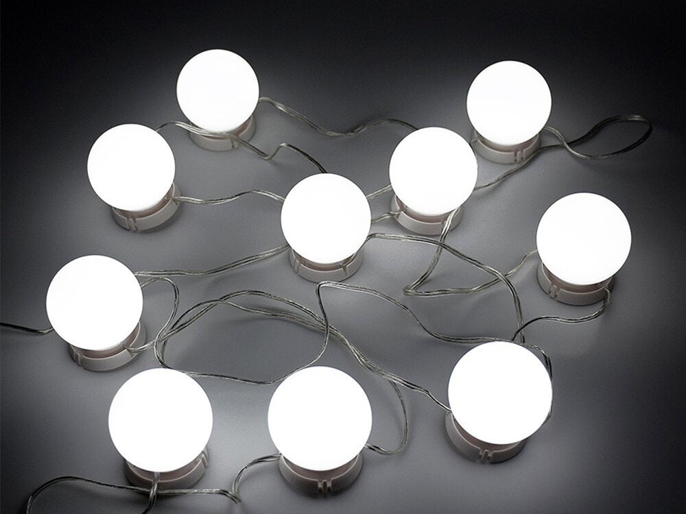 LED pirnid peeglile, 10 tk hind ja info | LED ribad | kaup24.ee