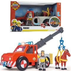 Пожарная машина с фигуркой Сэма и лошадью Пожарный Phoenix цена и информация | Игрушки для мальчиков | kaup24.ee