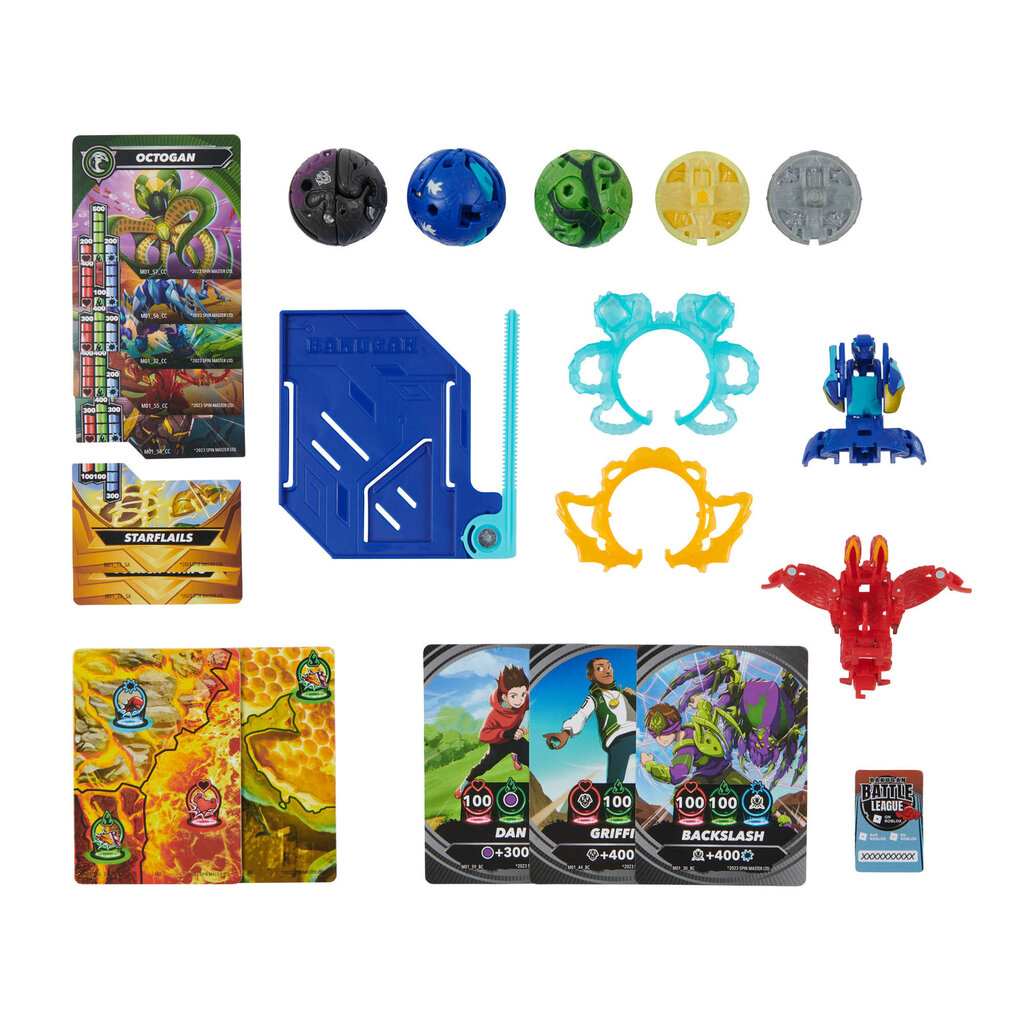 Battle Pack Figuurid Bakugan Nillious i Mantid + Bruiser Octogan Trox цена и информация | Poiste mänguasjad | kaup24.ee