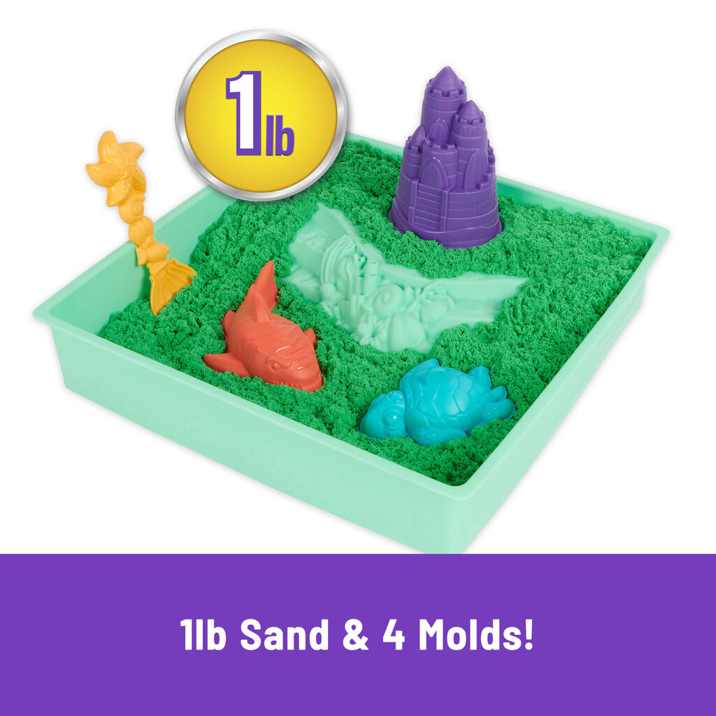 Õppekomplekt Green Castle Kinetic Sand 6067800 hind ja info | Arendavad mänguasjad | kaup24.ee