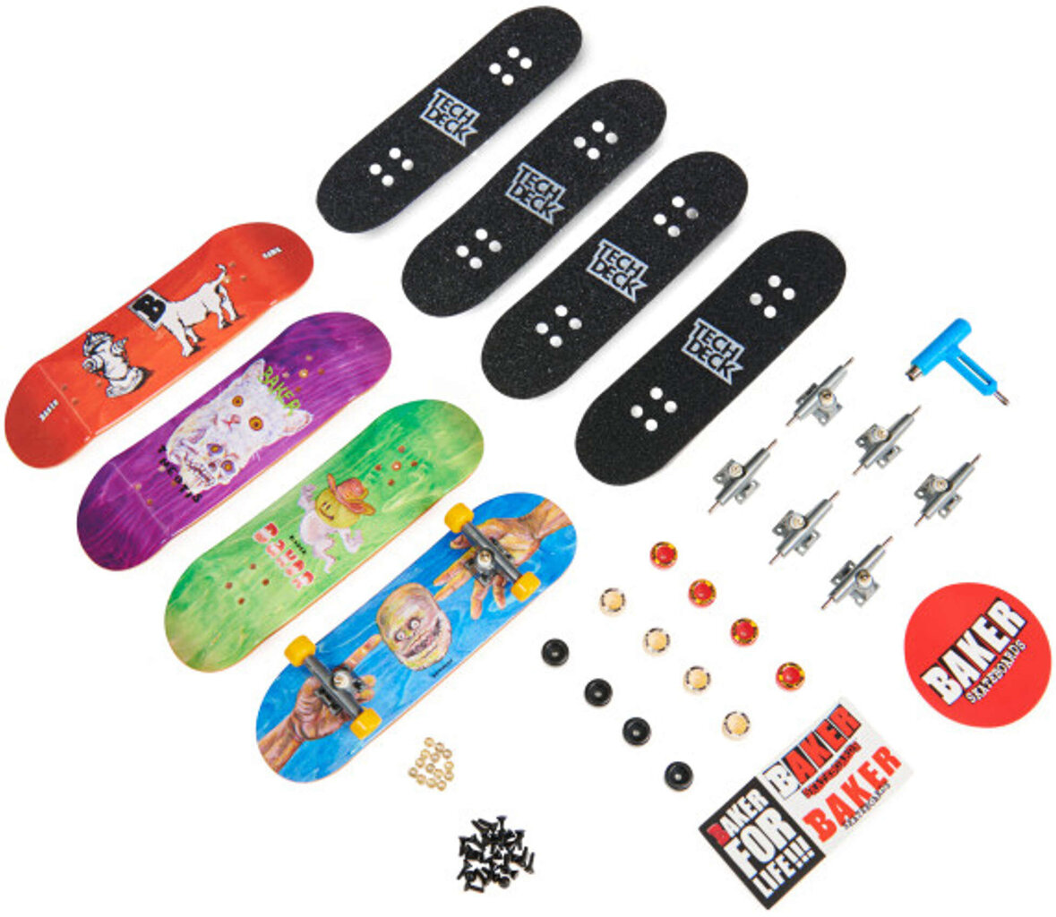 Finger rula Tech Deck, 4 tk. hind ja info | Poiste mänguasjad | kaup24.ee