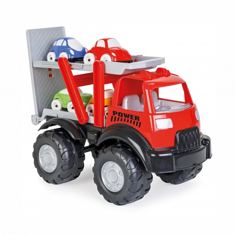 Traktor 4 autoga Power Woopie, 50cm hind ja info | Poiste mänguasjad | kaup24.ee