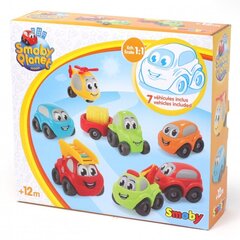 Värviliste minimasinate komplekt Vroom Planet Smoby, 7 tk hind ja info | Imikute mänguasjad | kaup24.ee