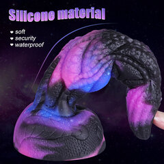 Navigator Silicone G-Spot Dildo with Harness Purple цена и информация | Фаллоимитаторы | kaup24.ee