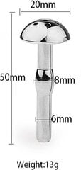 Уретральная пробка, 6 мм цена и информация | БДСМ и фетиш | kaup24.ee