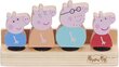 Puidust kujukesed Peppa Character 4-pack hind ja info | Tüdrukute mänguasjad | kaup24.ee