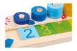 Loendav puidust õppemänguasja Small Foot värvilised rõngad, numbrid hind ja info | Arendavad mänguasjad | kaup24.ee