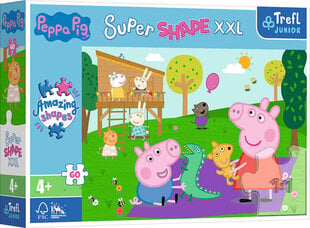 Puzzle Trefl Super Shape XXL Peppa Pig 60 tükki цена и информация | Пазлы | kaup24.ee