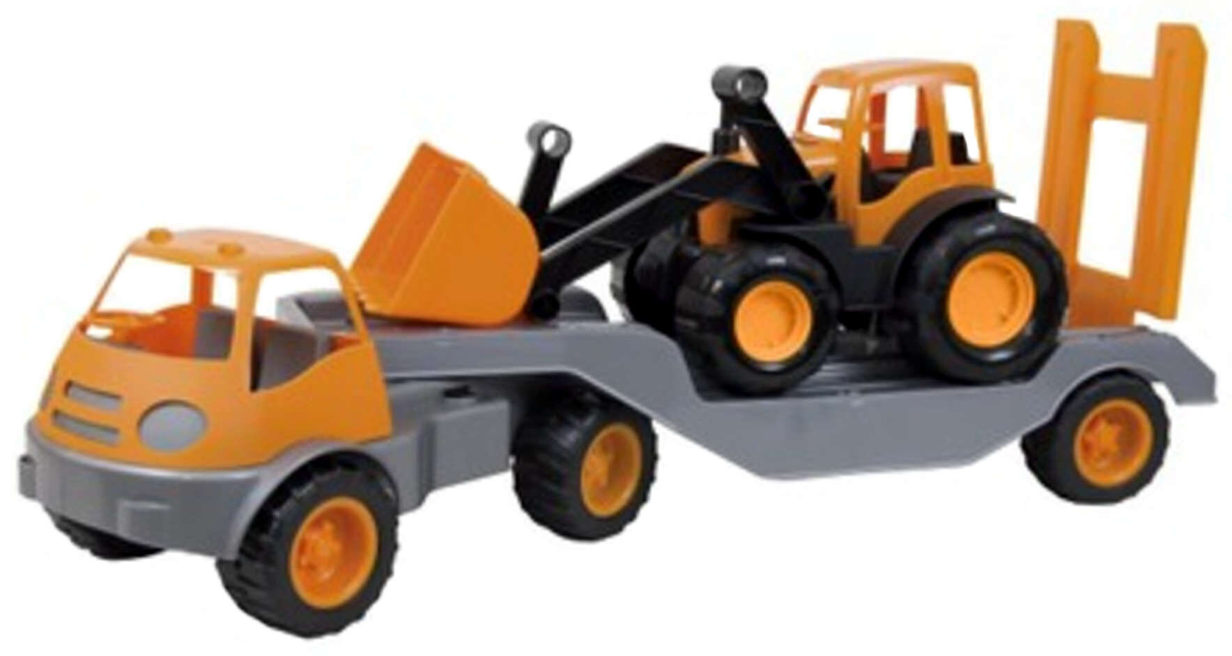 Komplekt Muruauto ja buldooser Mochtoys Orange hind ja info | Poiste mänguasjad | kaup24.ee