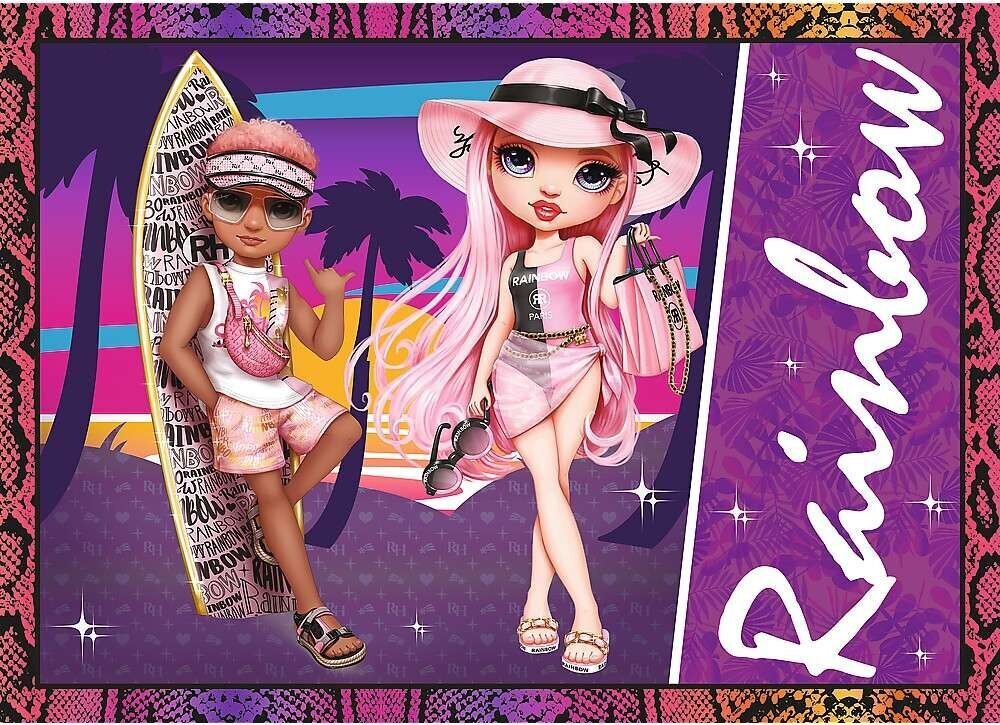 Puzzle Trefl 4-in-1 Fashionable Rainbow High Dolls 207 tükki цена и информация | Pusled | kaup24.ee