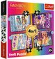 Puzzle Trefl 4-in-1 Fashionable Rainbow High Dolls 207 tükki hind ja info | Pusled | kaup24.ee